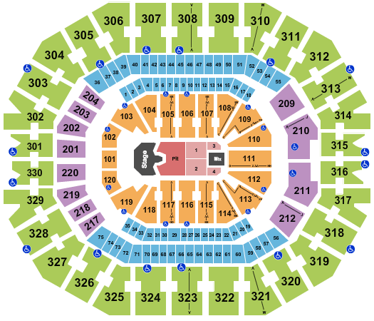 KFC Yum! Center Megan Moroney Seating Chart
